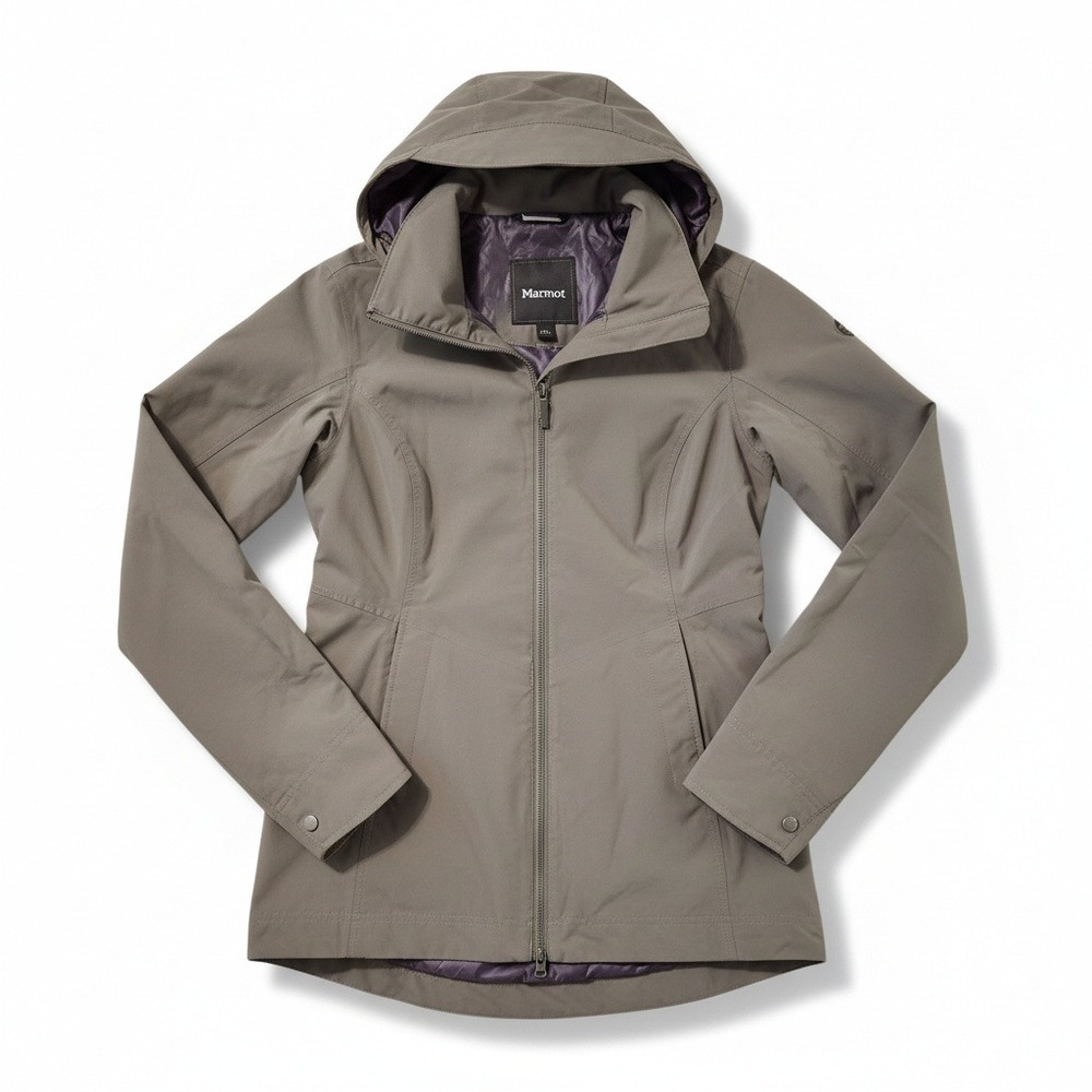 Marmot Women's XS Lightweight Hooded Rain Jacket‎ Grey